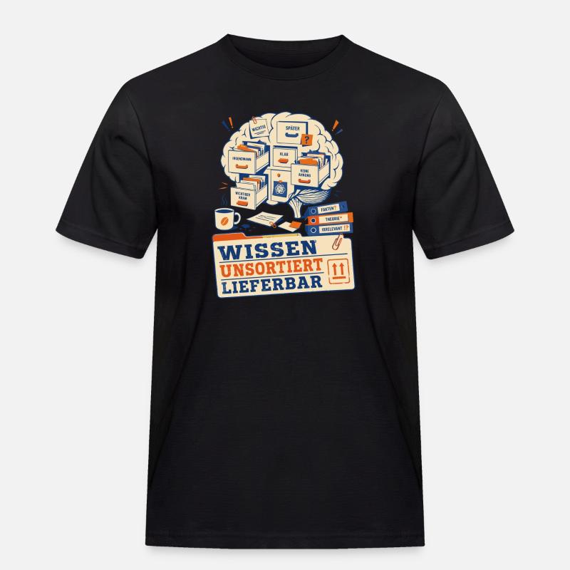 Knowledge available unsorted - Men's Workwear T-Shirt - black