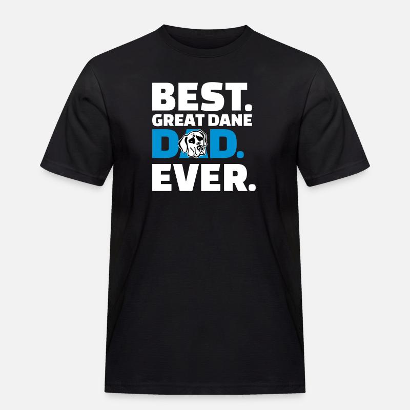 Dogge - Männer Workwear T-Shirt - Schwarz