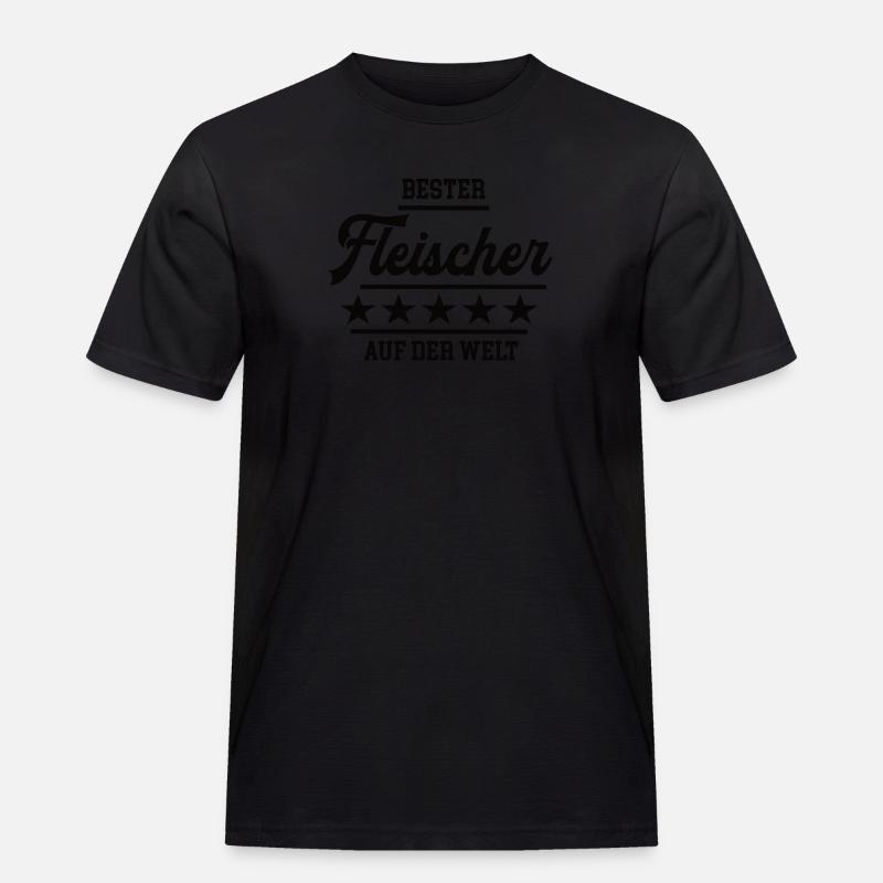 Bester Fleischer Weltbester Schlachter Fleischerei - Männer Workwear T-Shirt - undefined