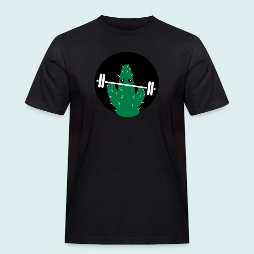 lifting cactus - Mannen Workwear T-shirt