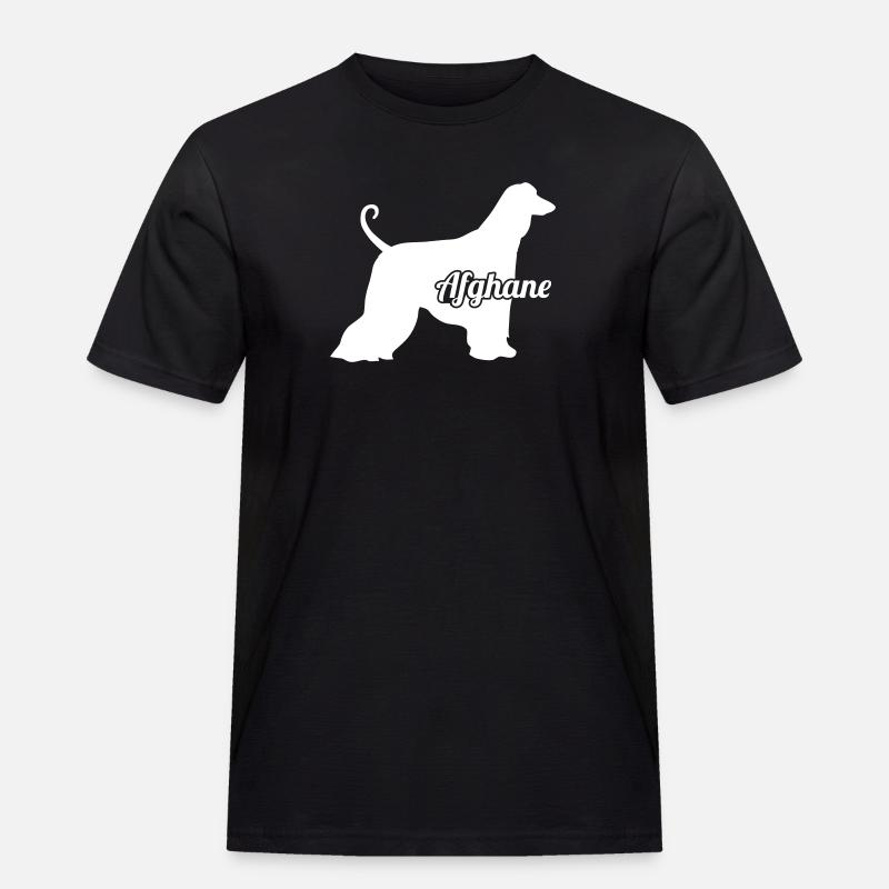 Afghanischer Windhund - Männer Workwear T-Shirt - Schwarz