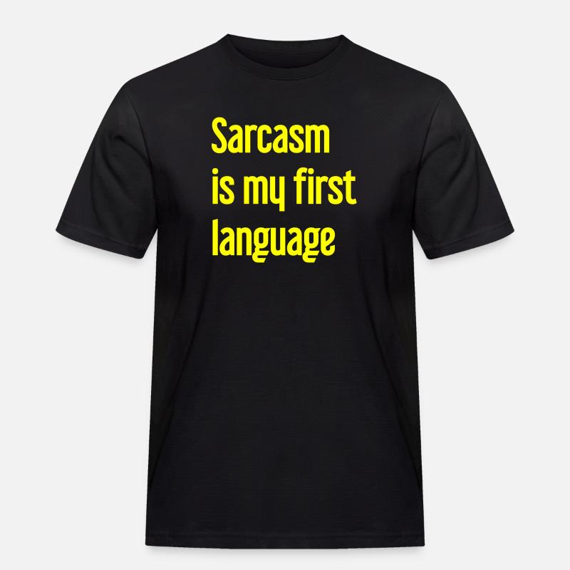 Sarkasmus-Profi - Männer Workwear T-Shirt - Schwarz