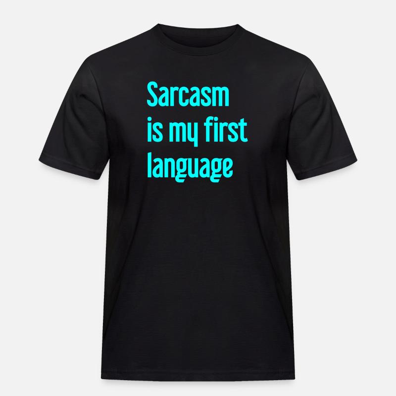 Sarkasmus-Profi - Männer Workwear T-Shirt - Schwarz