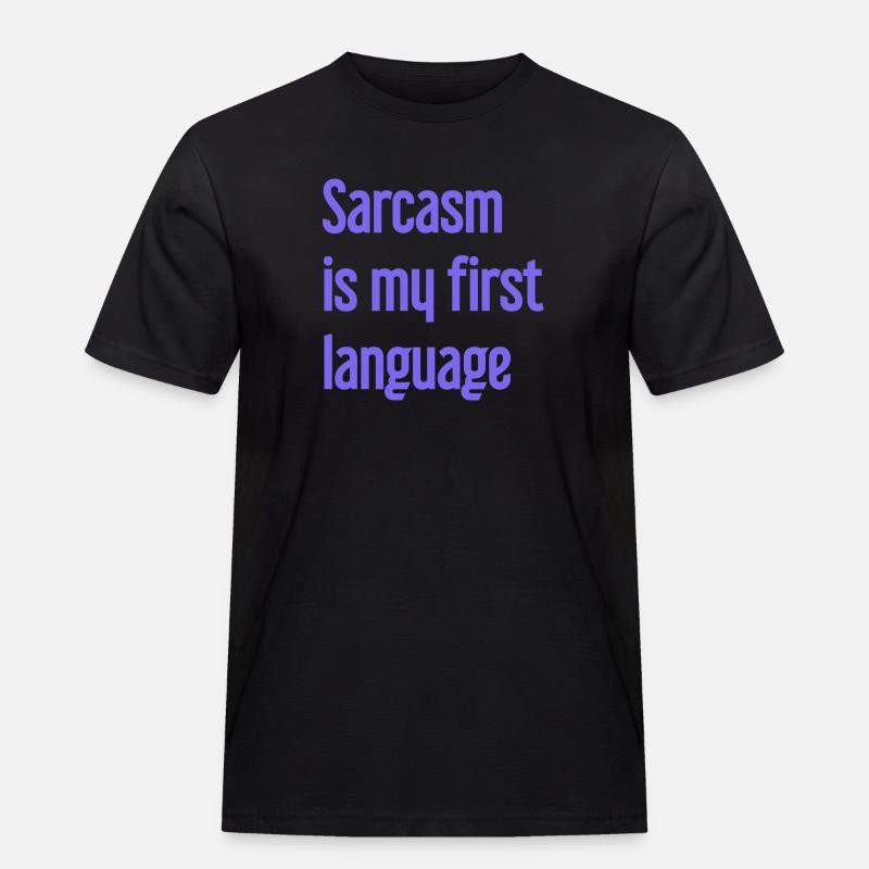 Sarkasmus-Profi - Männer Workwear T-Shirt - Schwarz