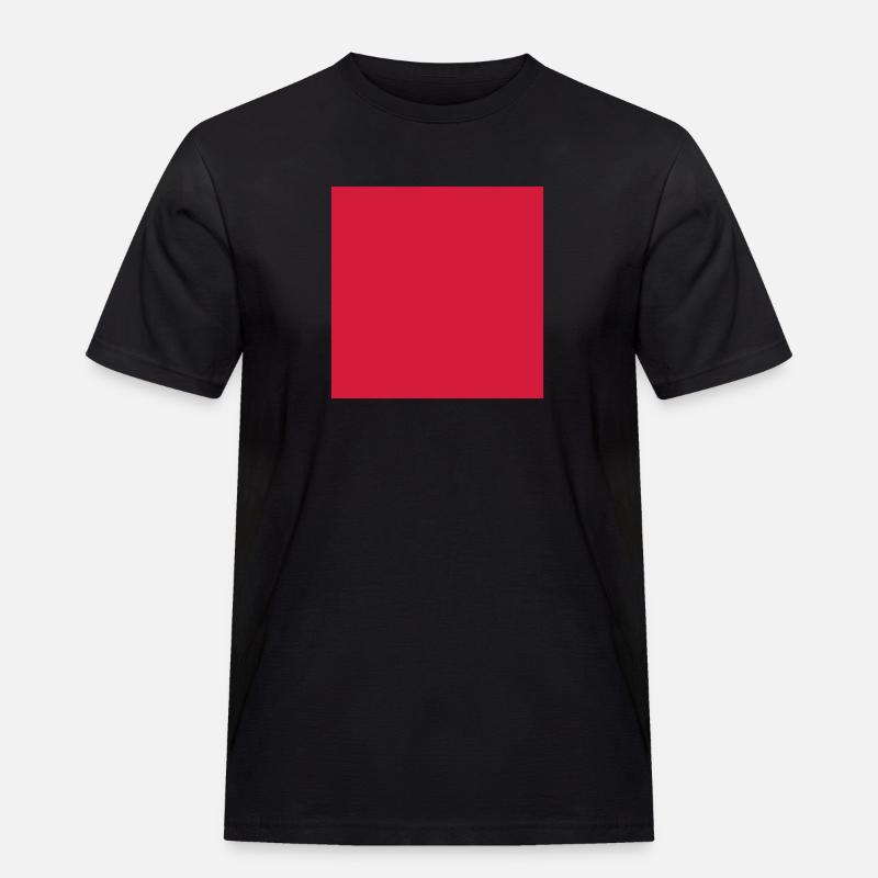 Quadrat - Männer Workwear T-Shirt - Schwarz