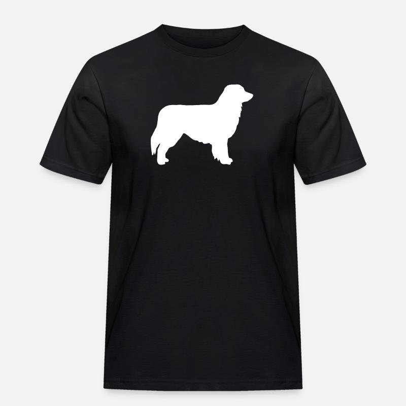 Australian Shepherd - Männer Workwear T-Shirt - Schwarz