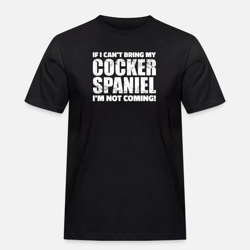 Cocker Spaniel - Männer Workwear T-Shirt - Schwarz