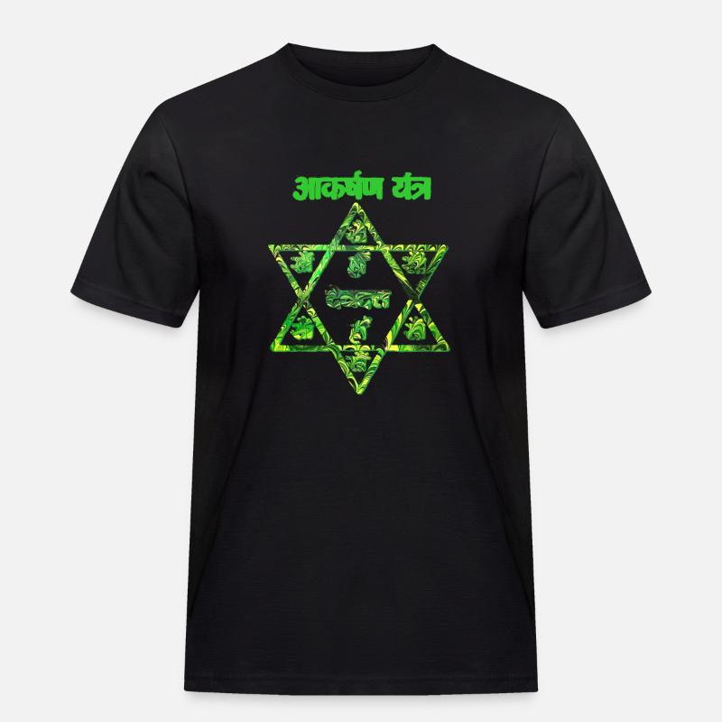 akarshan yantra e 35 - Männer Workwear T-Shirt - Schwarz