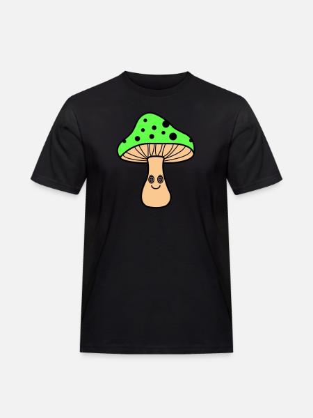 Hypnotic Mushroom - Men's Workwear T-Shirt - black