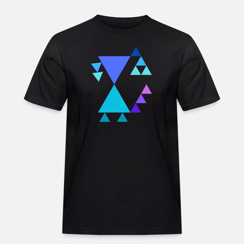 Triangle pattern - Men's Workwear T-Shirt - black