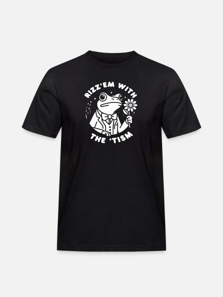 Rizz Em With The Tism - Men's Workwear T-Shirt - black