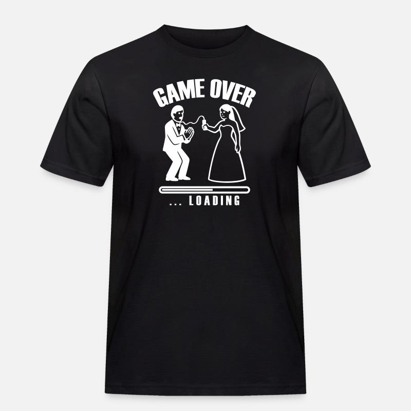 Game Over Loading Wedding - Men's Workwear T-Shirt - black
