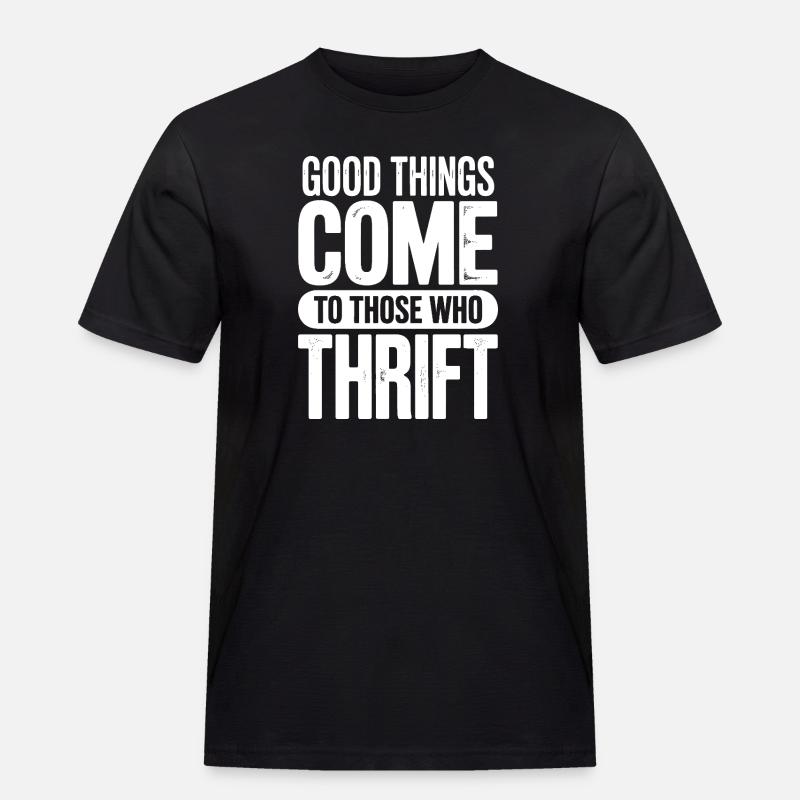 Thrift Chic Good Things - Men's Workwear T-Shirt - black