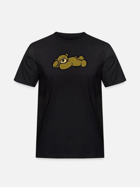 Teddy bear sleep tired sweet - Men's Workwear T-Shirt - black