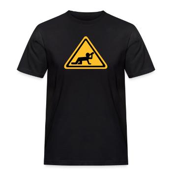 Alcool - T-shirt Workwear homme - noir - Devant - AI Model Male 178 light (178cm)