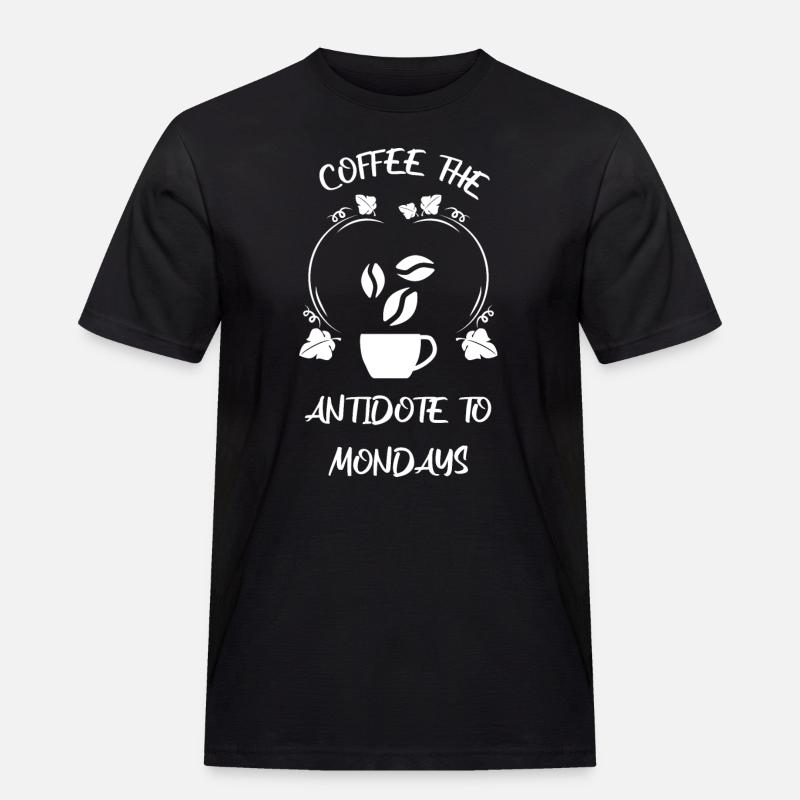 Kaffee Espresso Käffchen - Männer Workwear T-Shirt - Schwarz