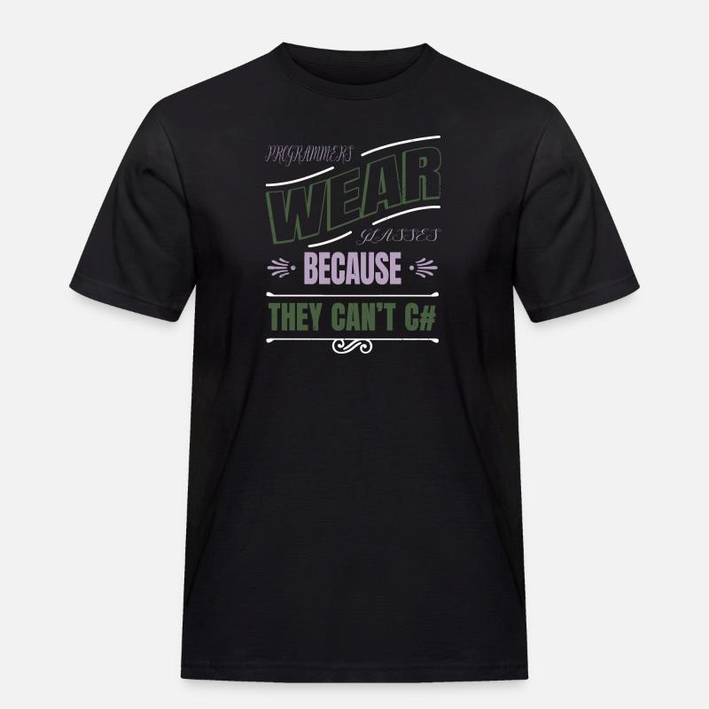 fullstack developer birthday statement quote - Männer Workwear T-Shirt - Schwarz