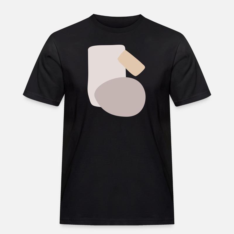 Abstract design different shapes - Men's Workwear T-Shirt - black