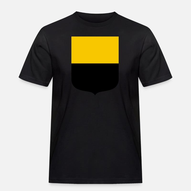 Sachsen-Anhalt - Männer Workwear T-Shirt - Schwarz
