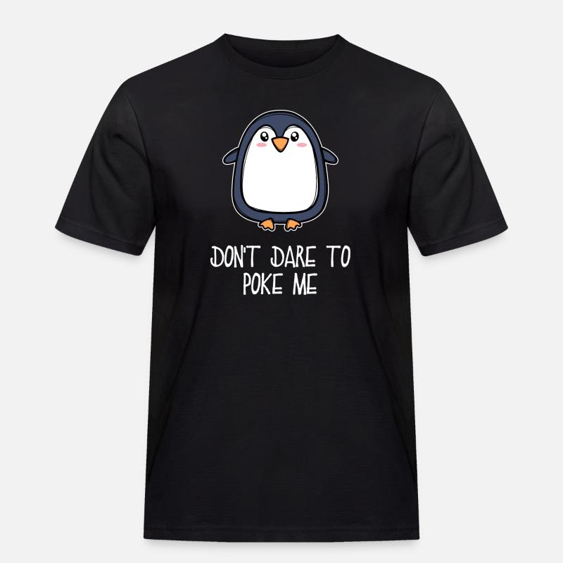 Antarktis Tier süß Pinguin Seevogel Statement - Männer Workwear T-Shirt - Schwarz