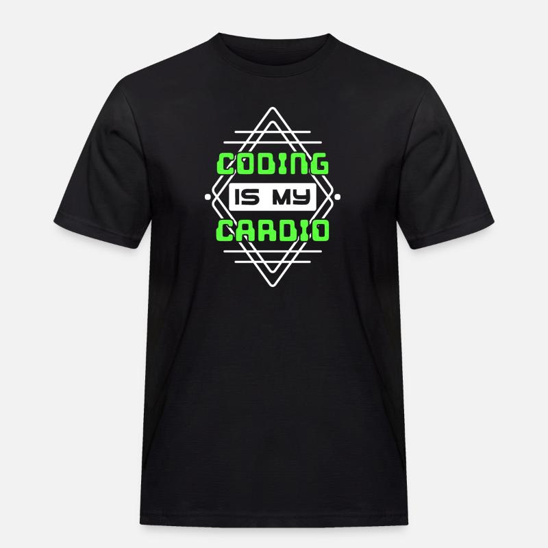 Developer Statement Code Skripting Webentwickler - Männer Workwear T-Shirt - Schwarz