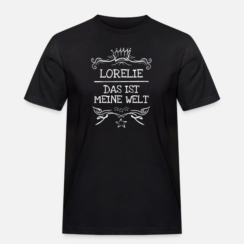Frau Lorelie - Männer Workwear T-Shirt - Schwarz