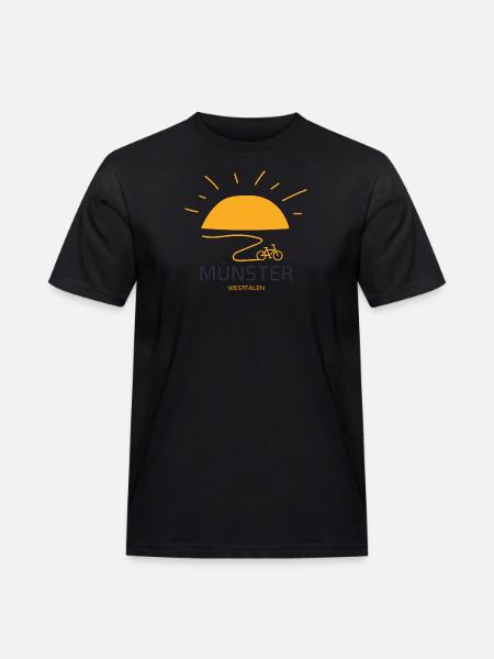 Münster Westphalia Bicycle - Men's Workwear T-Shirt - black