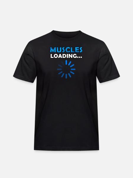 Muscles Loading - Men's Workwear T-Shirt - black