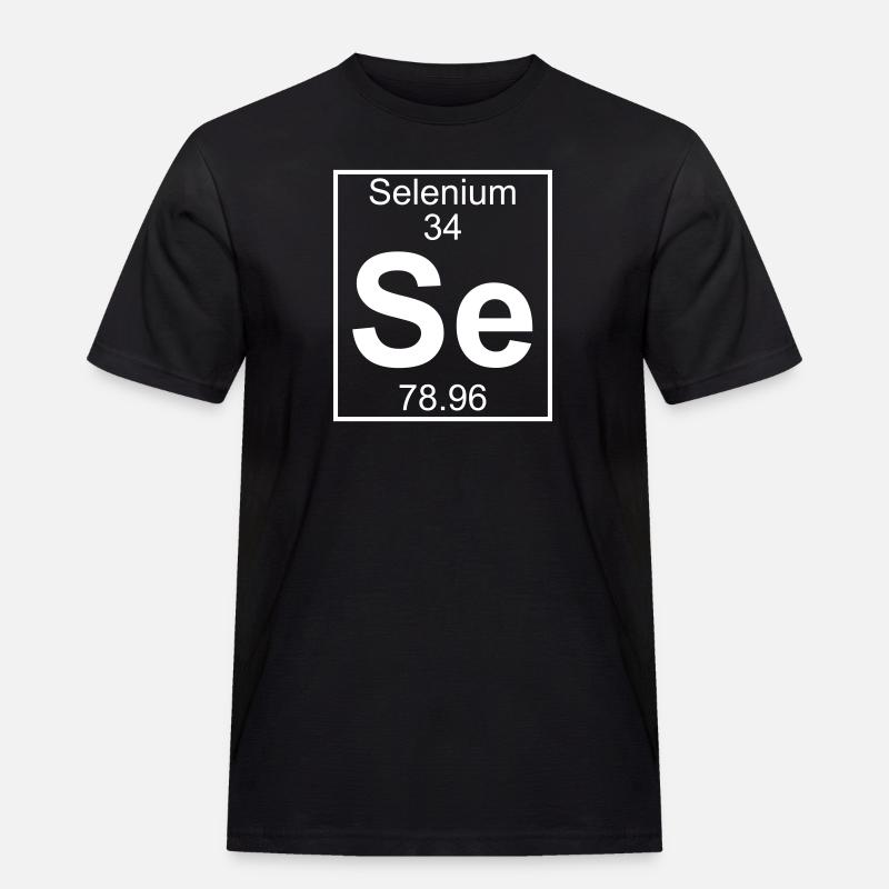 Selenium (Se) (element 34) - Men's Workwear T-Shirt - black