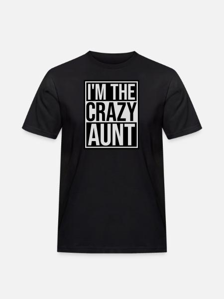 at The Crazy Aunt - Men's Workwear T-Shirt - black