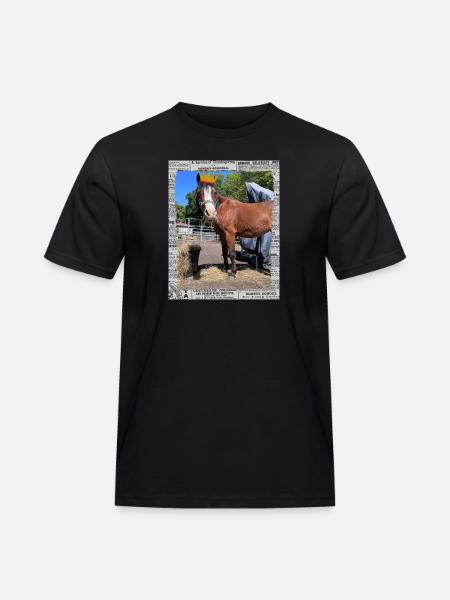 Sunny Princess - Männer Workwear T-Shirt - Schwarz