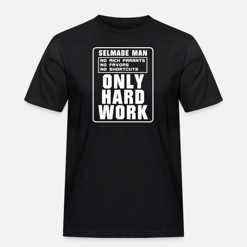 Only Hard Work - Männer Workwear T-Shirt - Schwarz
