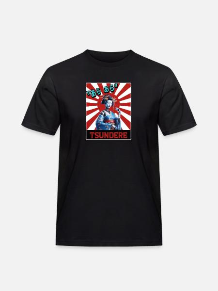 Tsundere Geisha - T-shirt Workwear homme - noir