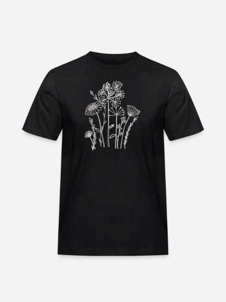 Fleurs séchées - T-shirt Workwear homme - noir