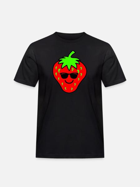 Strawberry Cool - Men's Workwear T-Shirt - black