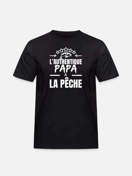 THE AUTHENTIC DAD - Men's Workwear T-Shirt - black