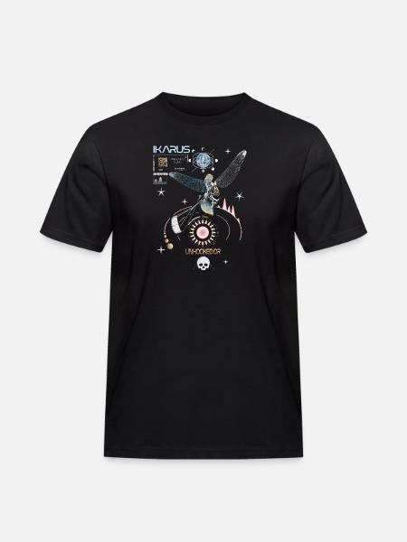 BigAir Ikarus Kitesurfer - Men's Workwear T-Shirt - black