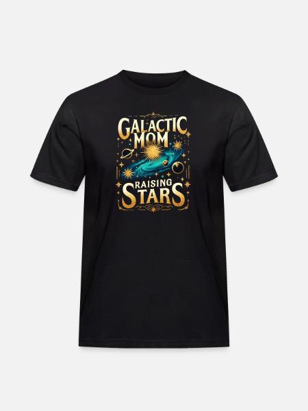 Galactic Mom Raising Stars - Men's Workwear T-Shirt - black