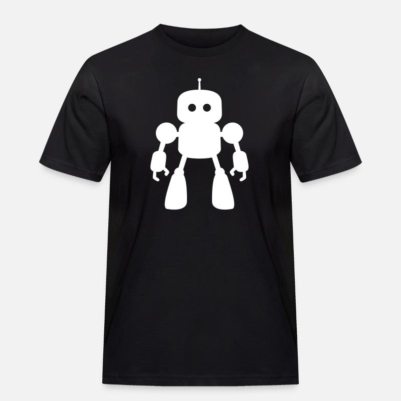 Robots – Artificial Intelligence Sci-Fi Design - Men's Workwear T-Shirt - black