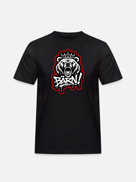 Bärn Graffiti King - Bern - Men's Workwear T-Shirt - black