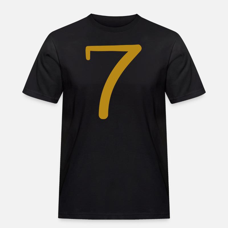 7 - Männer Workwear T-Shirt - Schwarz