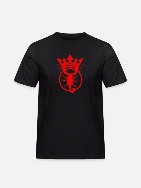 Königlicher Skorpion in der Krone - Männer Workwear T-Shirt - Schwarz