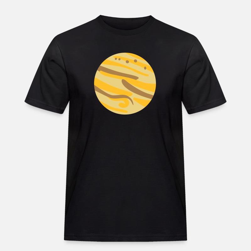Jupiter - Männer Workwear T-Shirt - Schwarz
