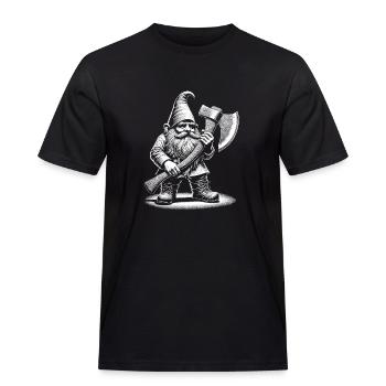 Holzfäller - Männer Workwear T-Shirt - Schwarz - Vorne - AI Model Male 178 light (178cm)