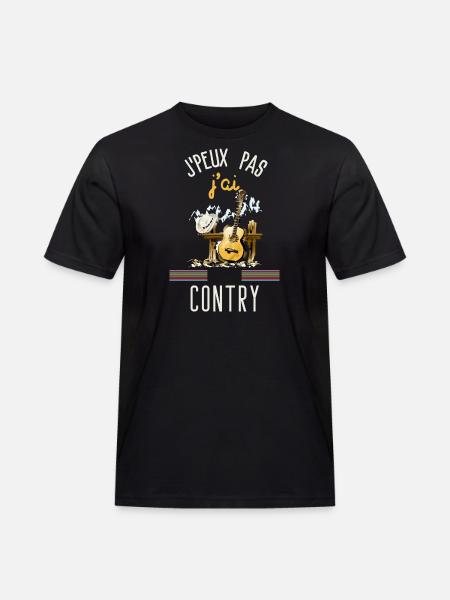 I can't I contry - Men's Workwear T-Shirt - black