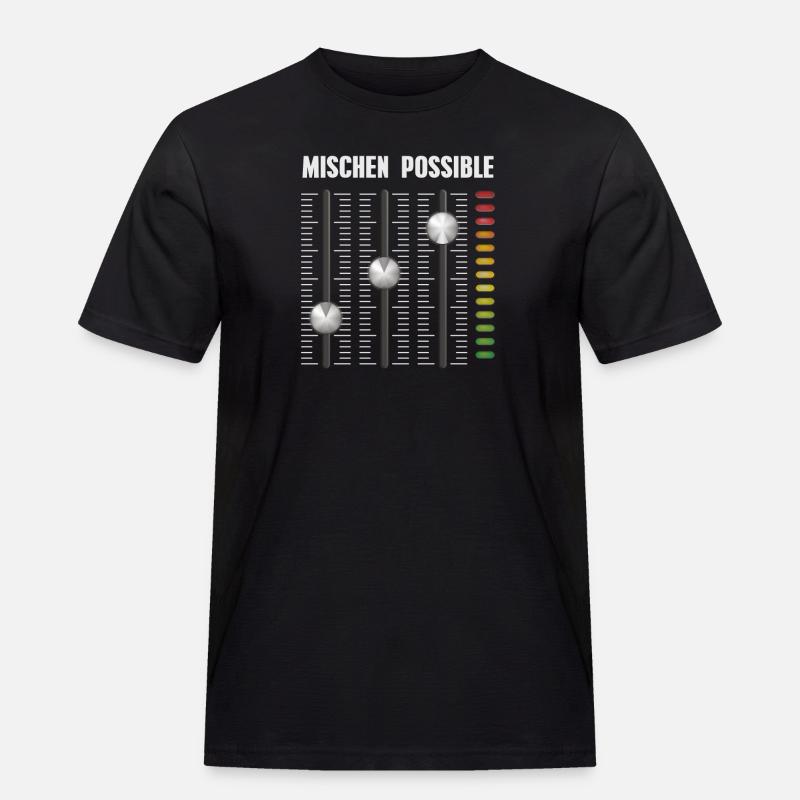 Mischen Possible - Männer Workwear T-Shirt - Schwarz
