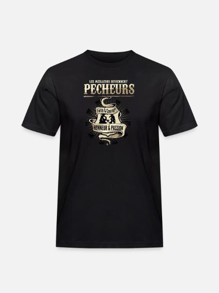 Meilleurs pecheurs - T-shirt Workwear homme - noir