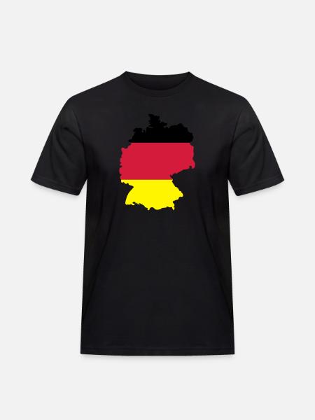 Deutschland - Men's Workwear T-Shirt - black