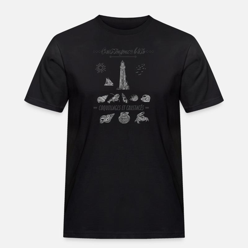 Es ist immer Sommer - Männer Workwear T-Shirt - Schwarz