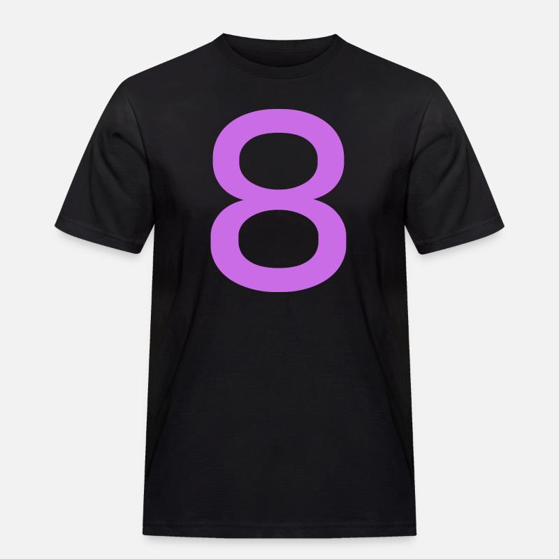 8 - Männer Workwear T-Shirt - Schwarz